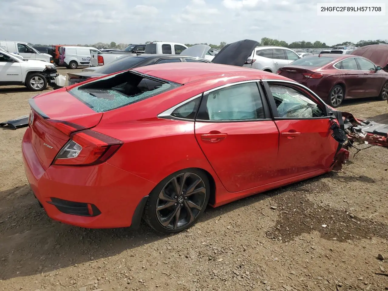 2HGFC2F89LH571708 2020 Honda Civic Sport