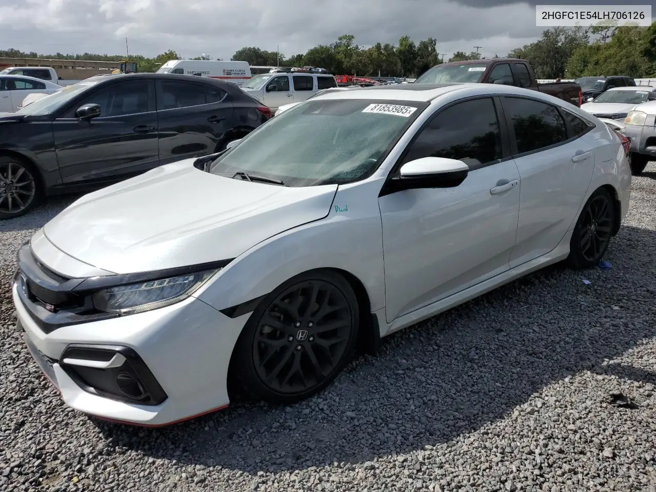 2HGFC1E54LH706126 2020 Honda Civic Si