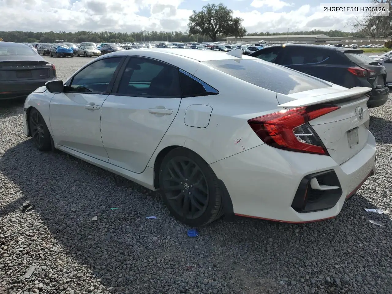 2HGFC1E54LH706126 2020 Honda Civic Si