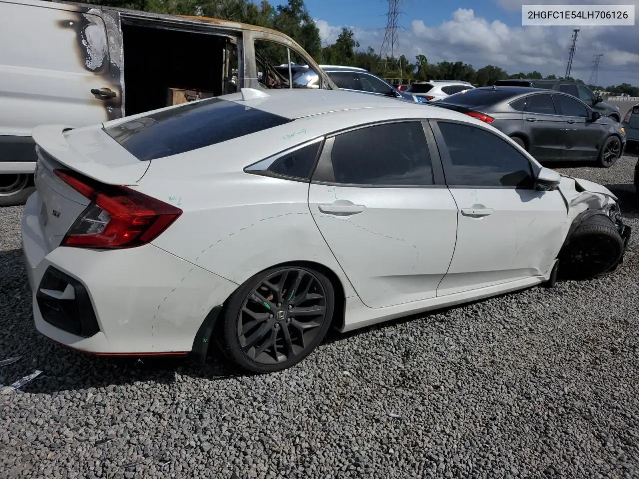 2HGFC1E54LH706126 2020 Honda Civic Si