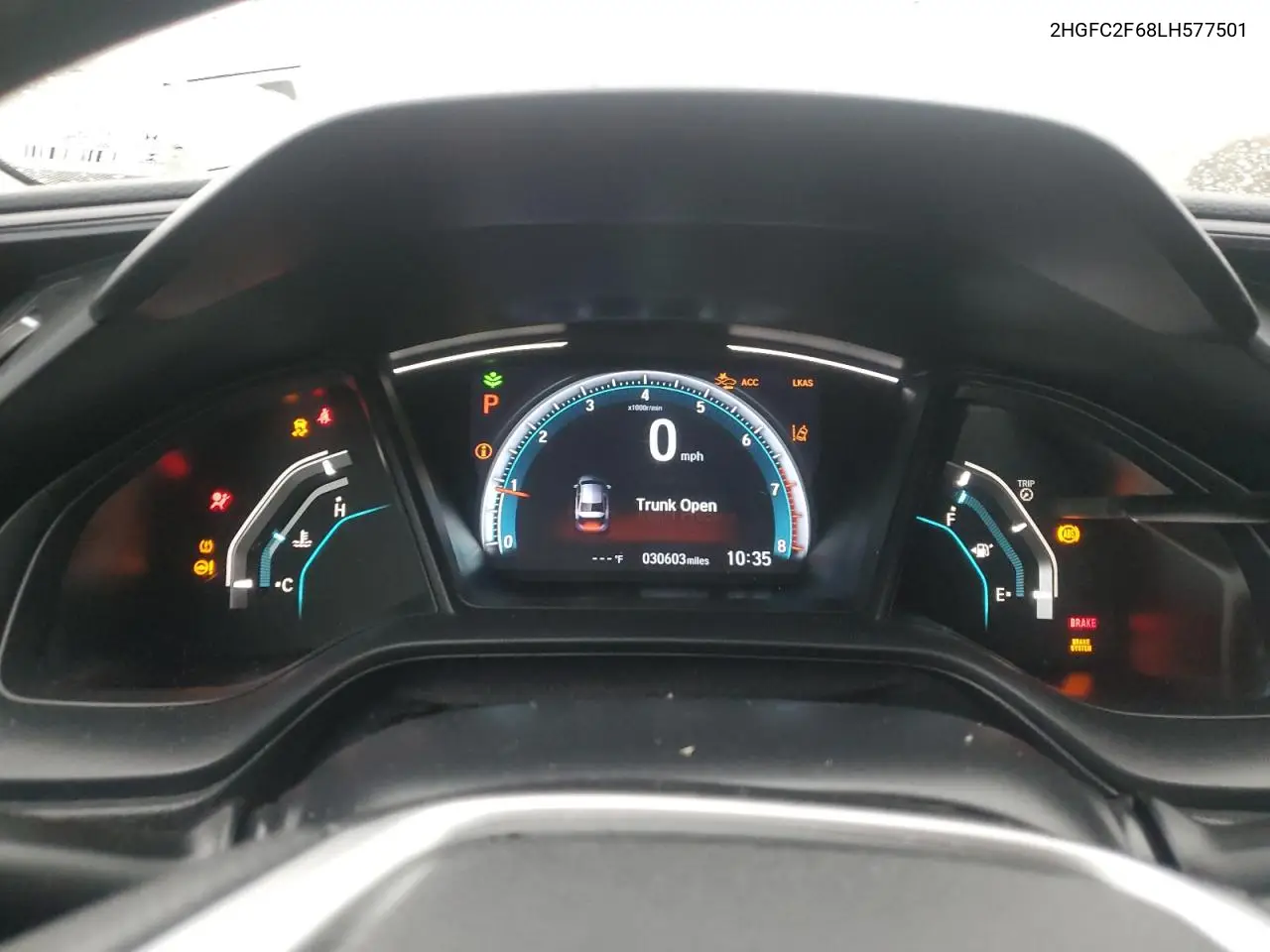 2HGFC2F68LH577501 2020 Honda Civic Lx