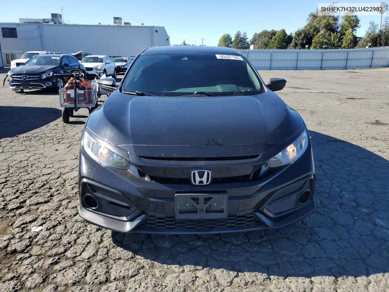 SHHFK7H32LU422982 2020 Honda Civic Lx