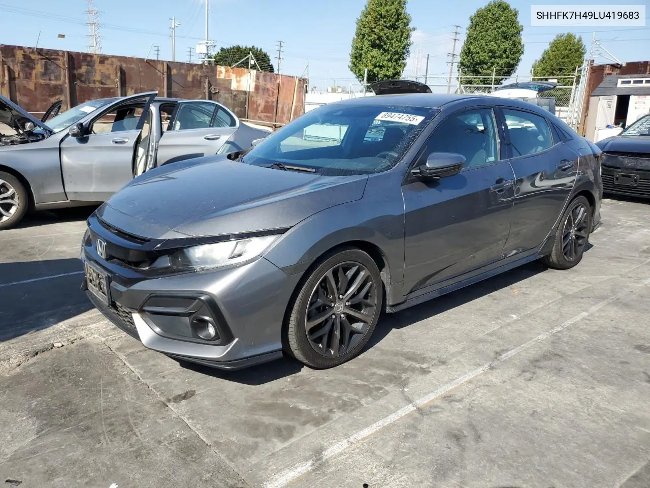 SHHFK7H49LU419683 2020 Honda Civic Sport