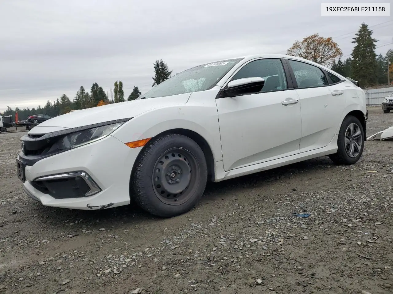 19XFC2F68LE211158 2020 Honda Civic Lx