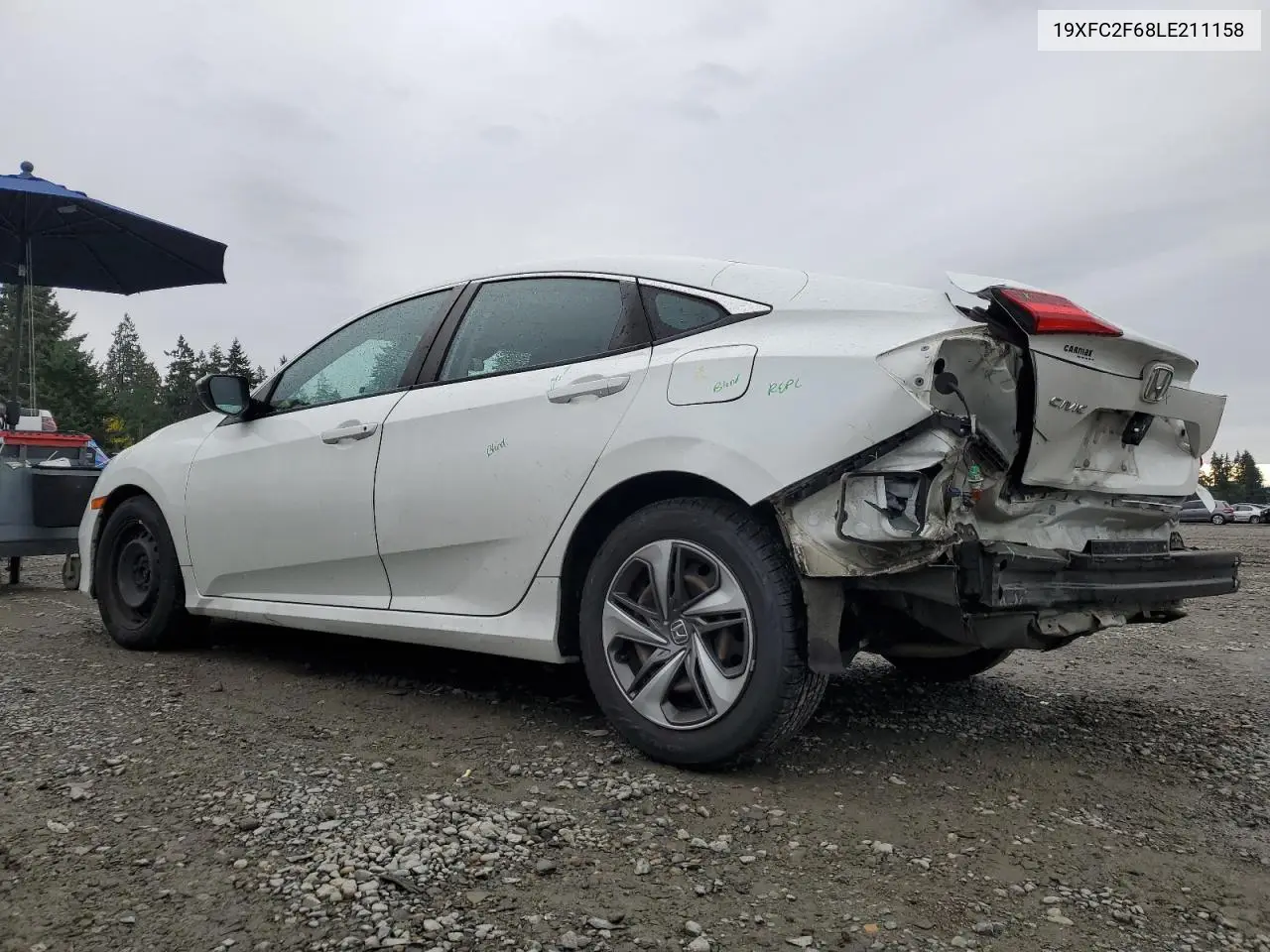 19XFC2F68LE211158 2020 Honda Civic Lx
