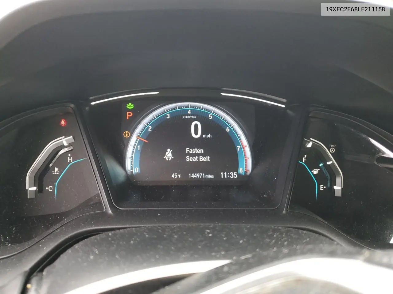 19XFC2F68LE211158 2020 Honda Civic Lx
