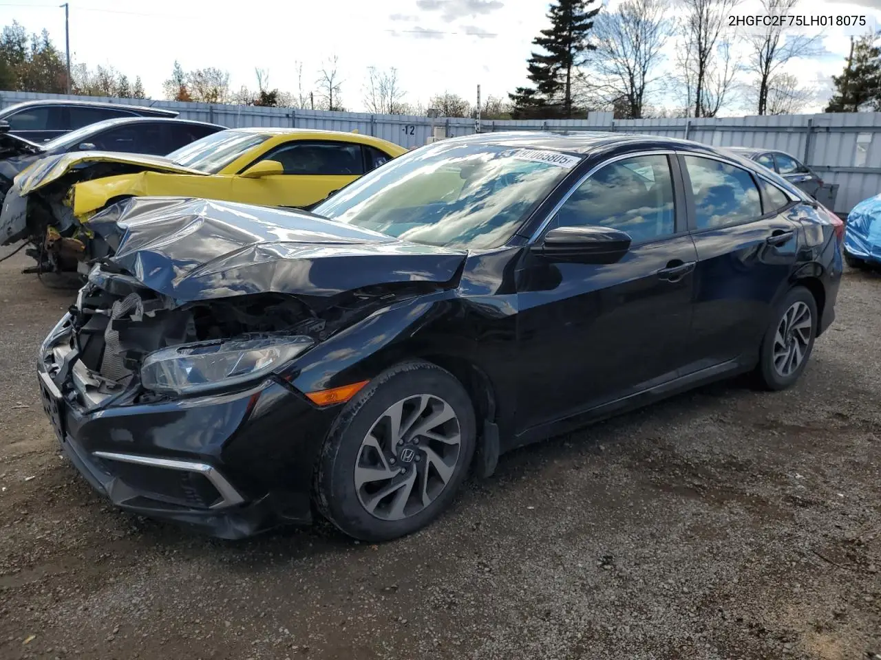 2HGFC2F75LH018075 2020 Honda Civic Ex