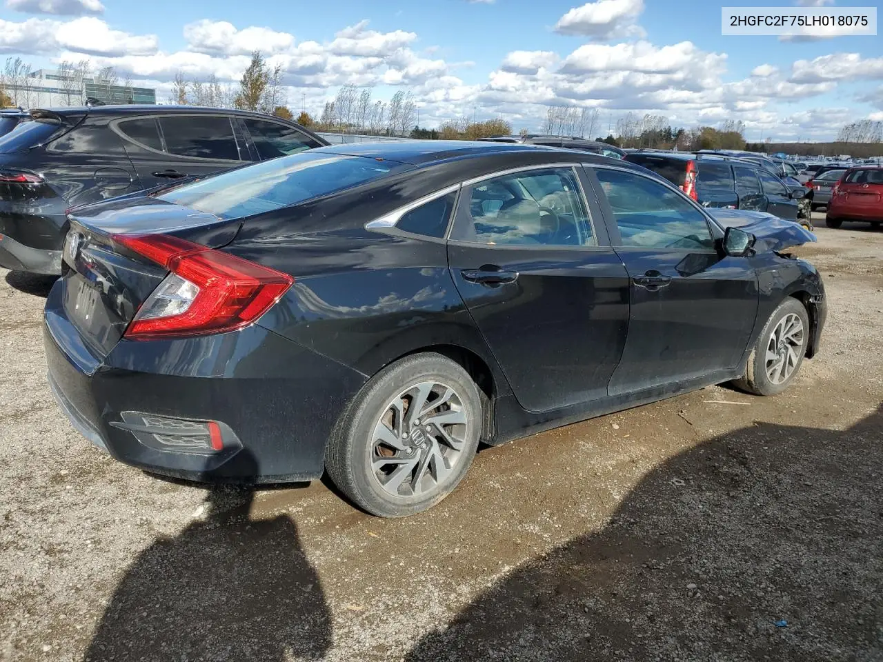 2HGFC2F75LH018075 2020 Honda Civic Ex
