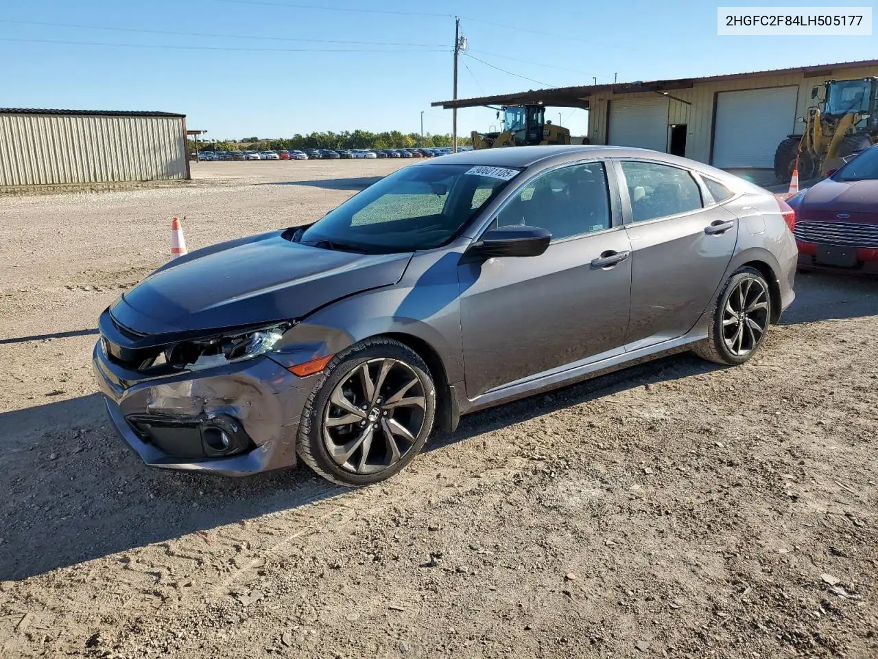 2HGFC2F84LH505177 2020 Honda Civic Sport