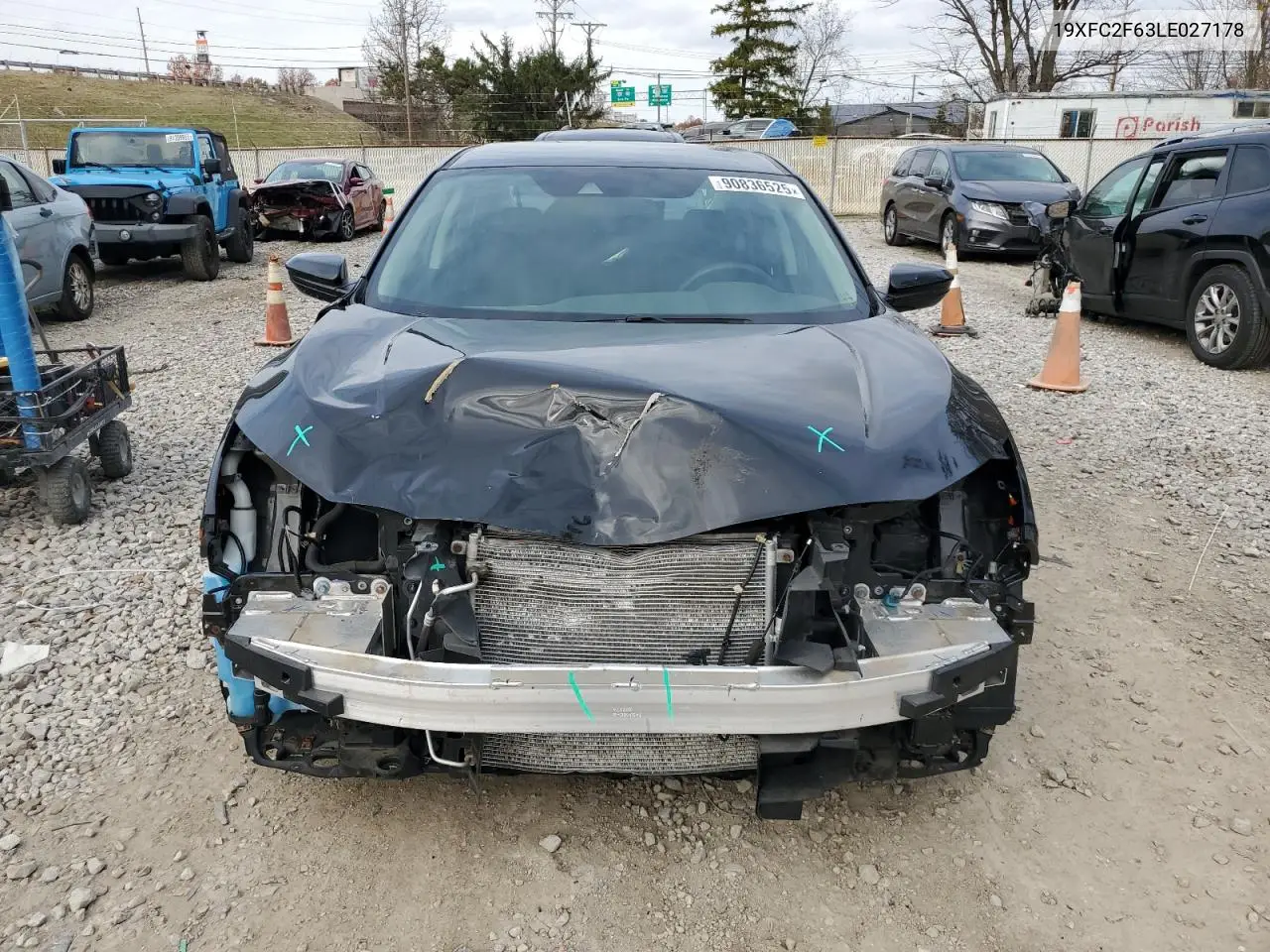19XFC2F63LE027178 2020 Honda Civic Lx