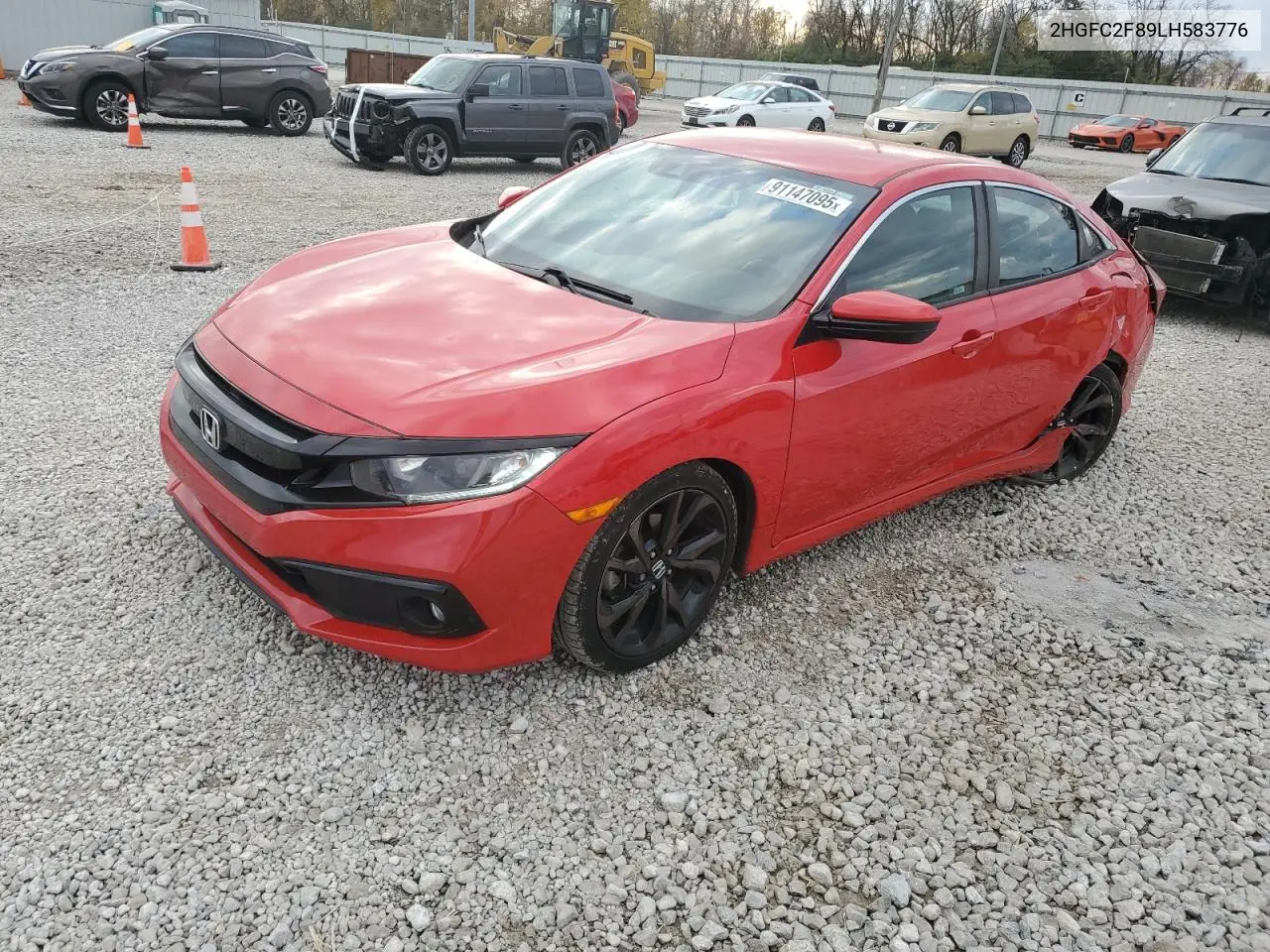 2HGFC2F89LH583776 2020 Honda Civic Sport