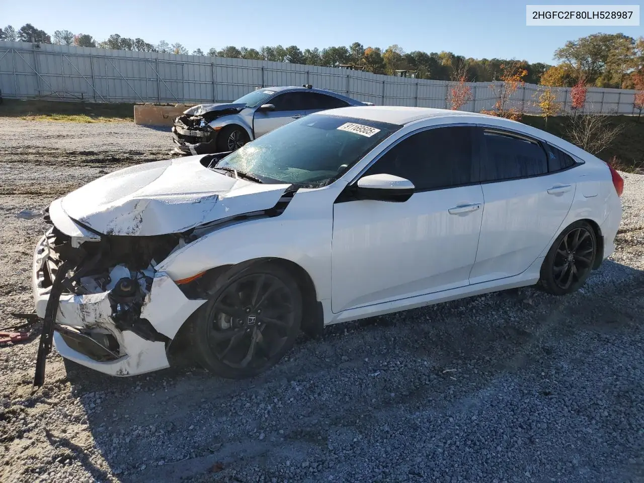 2HGFC2F80LH528987 2020 Honda Civic Sport