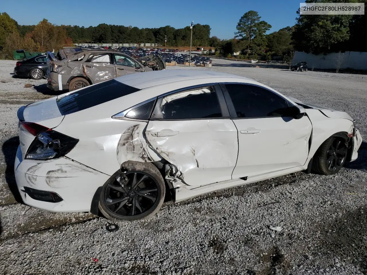 2HGFC2F80LH528987 2020 Honda Civic Sport