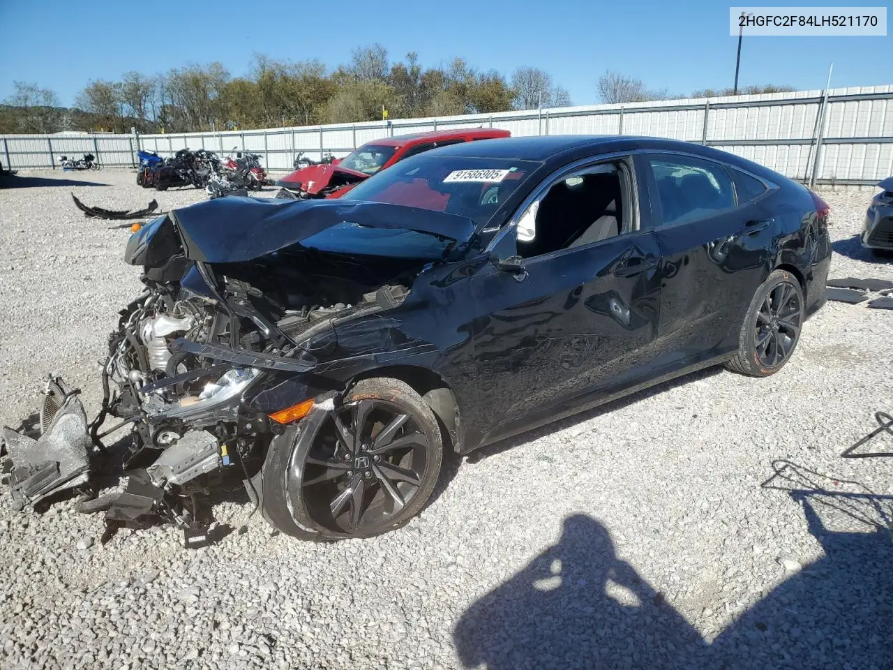 2HGFC2F84LH521170 2020 Honda Civic Sport