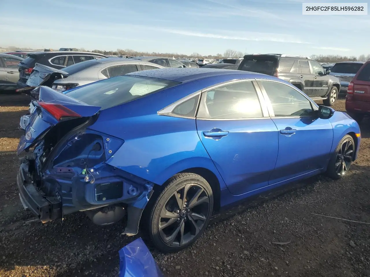 2HGFC2F85LH596282 2020 Honda Civic Sport