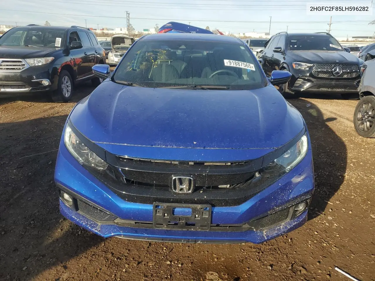 2HGFC2F85LH596282 2020 Honda Civic Sport