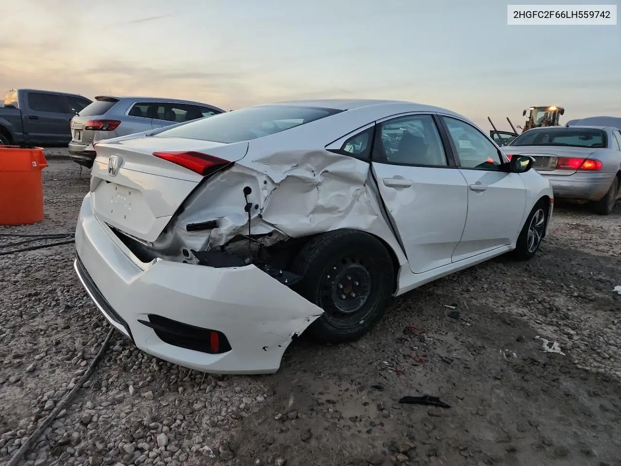 2HGFC2F66LH559742 2020 Honda Civic Lx