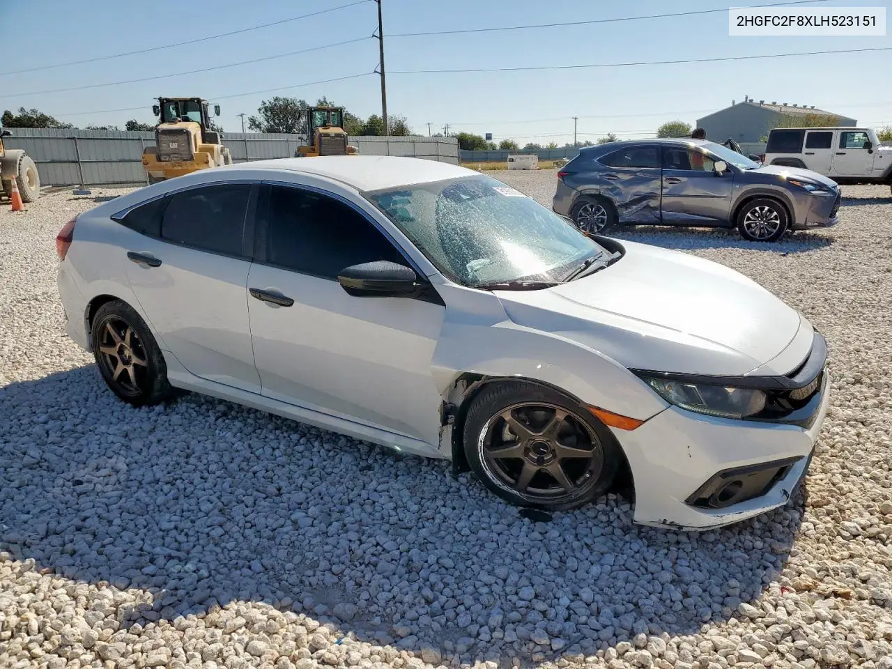 2HGFC2F8XLH523151 2020 Honda Civic Sport