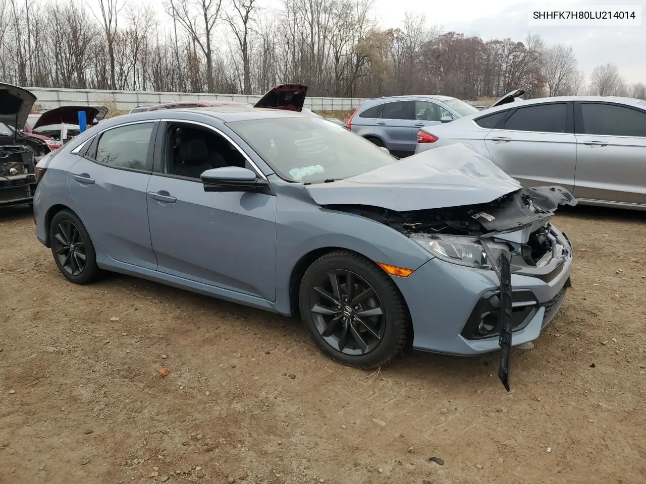 SHHFK7H80LU214014 2020 Honda Civic Exl