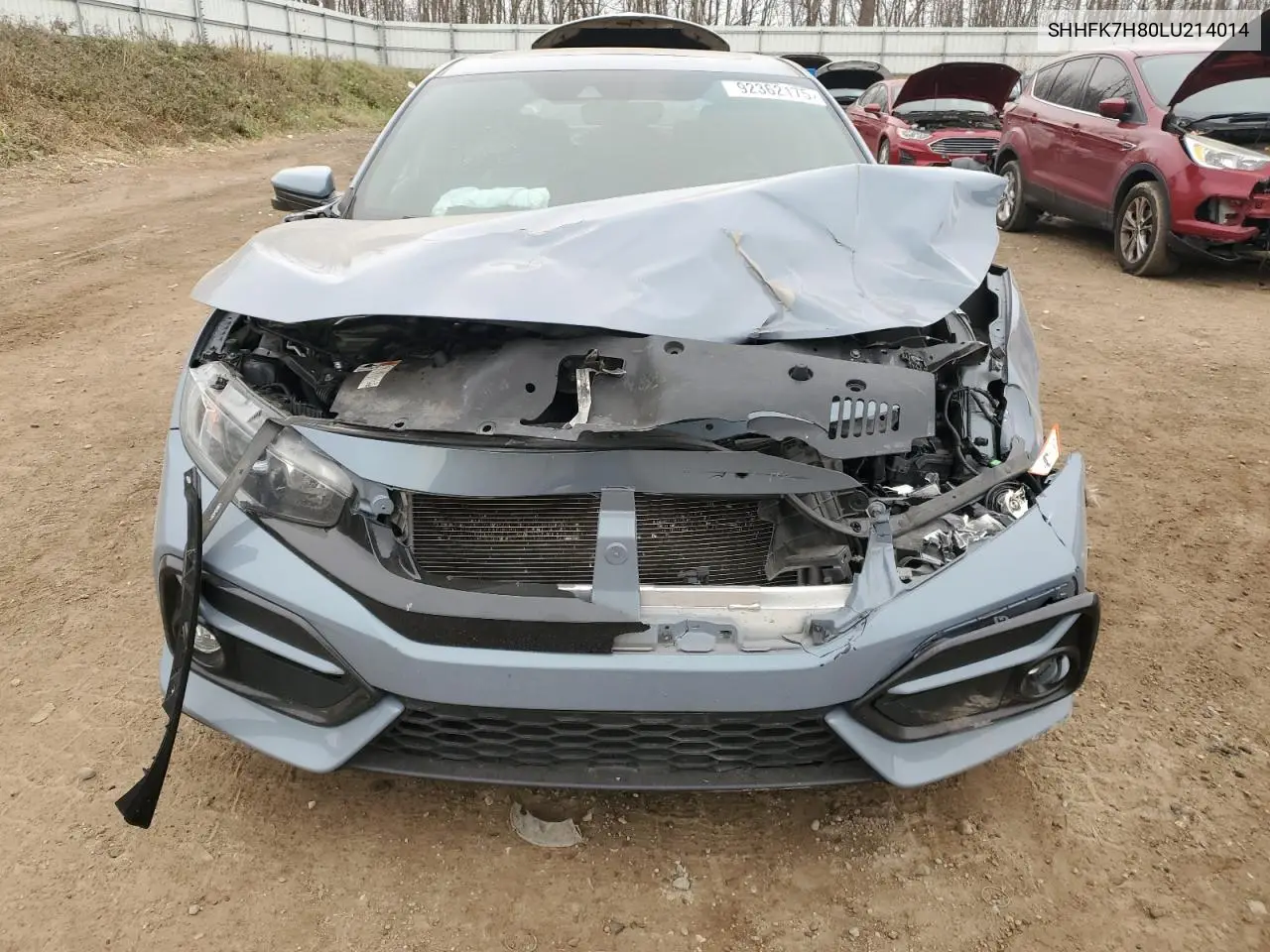 SHHFK7H80LU214014 2020 Honda Civic Exl