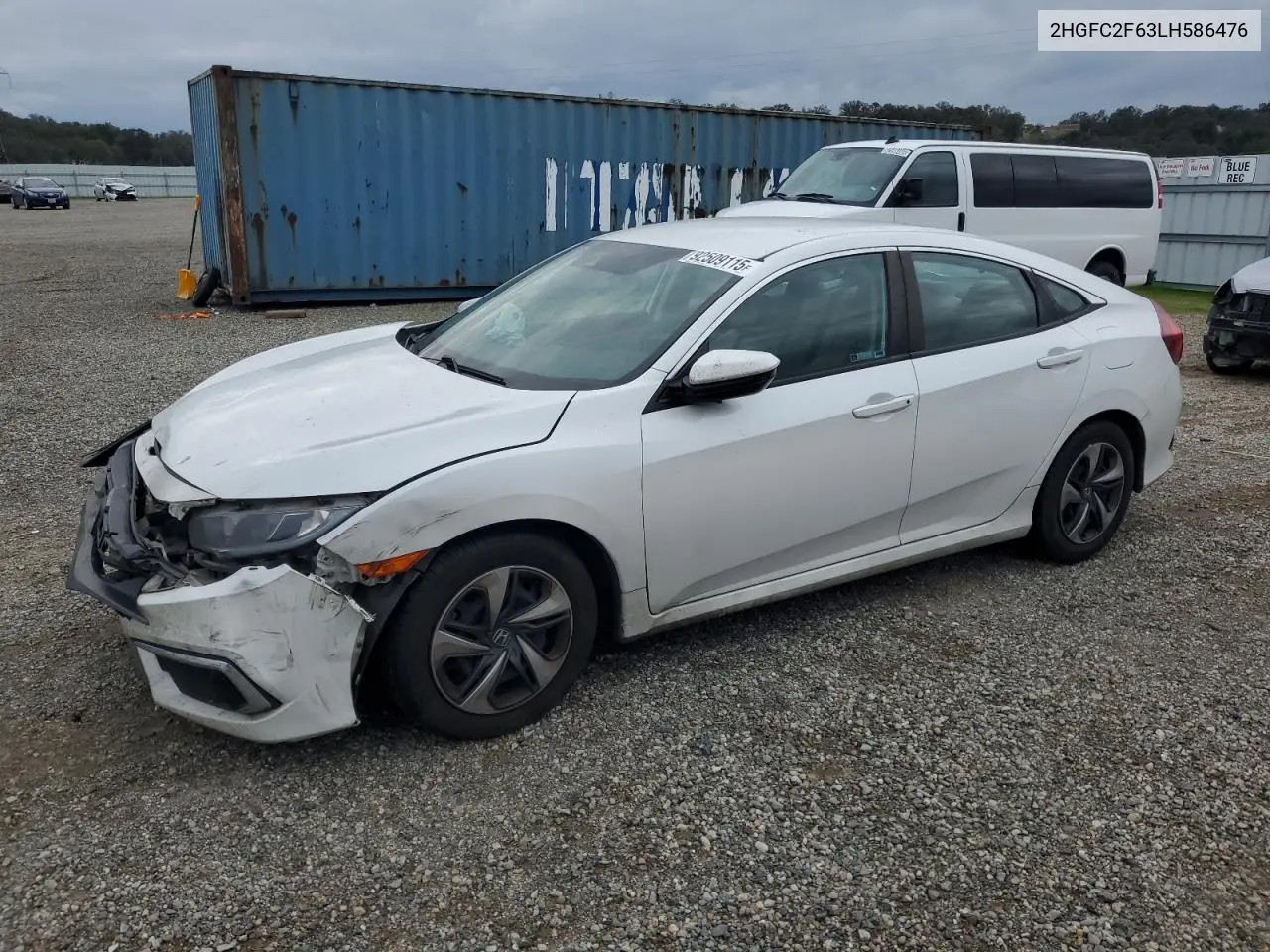 2HGFC2F63LH586476 2020 Honda Civic Lx