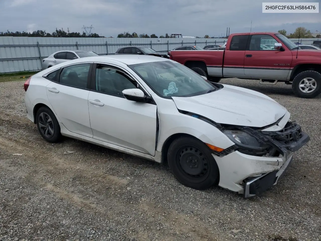 2HGFC2F63LH586476 2020 Honda Civic Lx