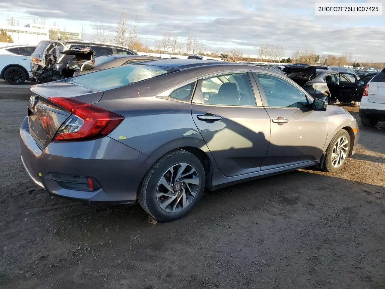 2HGFC2F76LH007425 2020 Honda Civic Ex