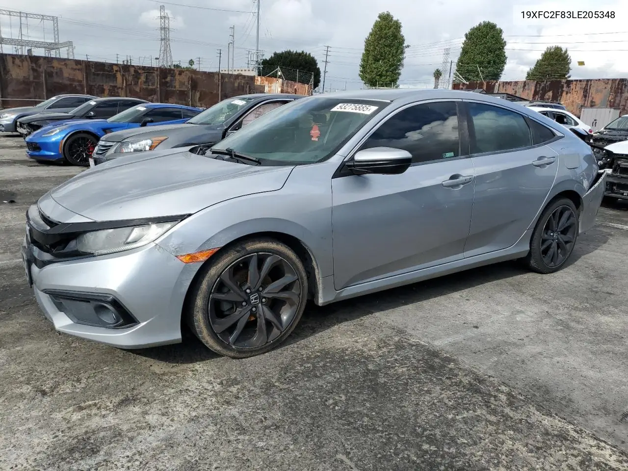 19XFC2F83LE205348 2020 Honda Civic Sport