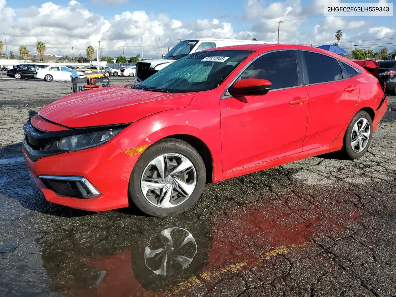2HGFC2F63LH559343 2020 Honda Civic Lx