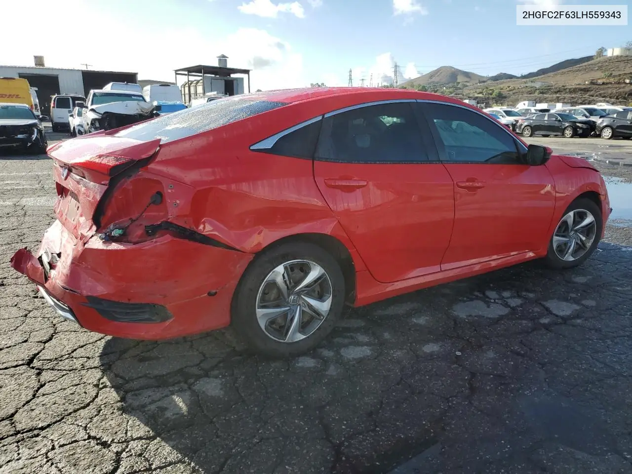 2HGFC2F63LH559343 2020 Honda Civic Lx