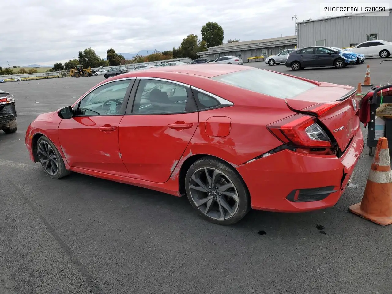 2HGFC2F86LH578650 2020 Honda Civic Sport