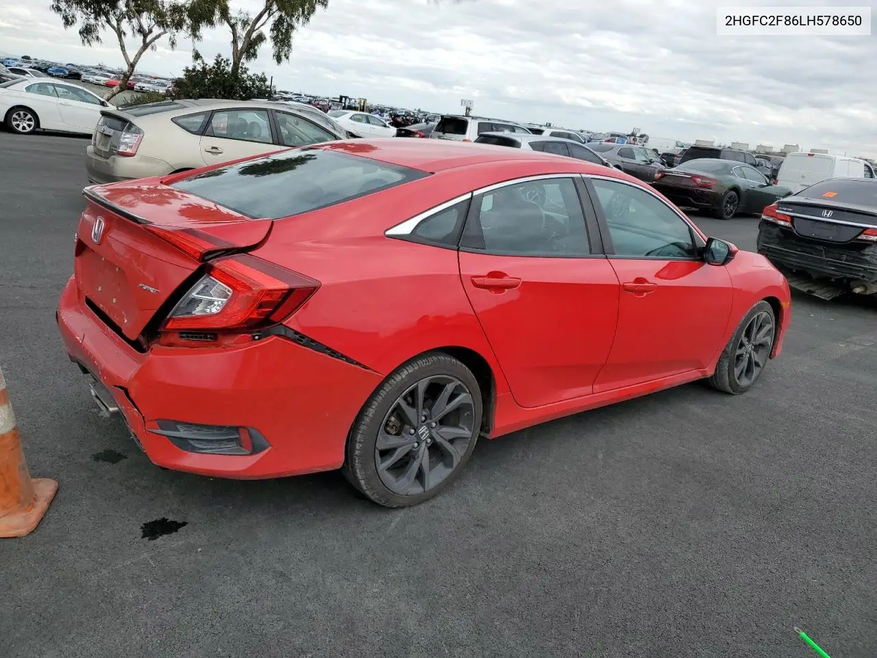 2HGFC2F86LH578650 2020 Honda Civic Sport