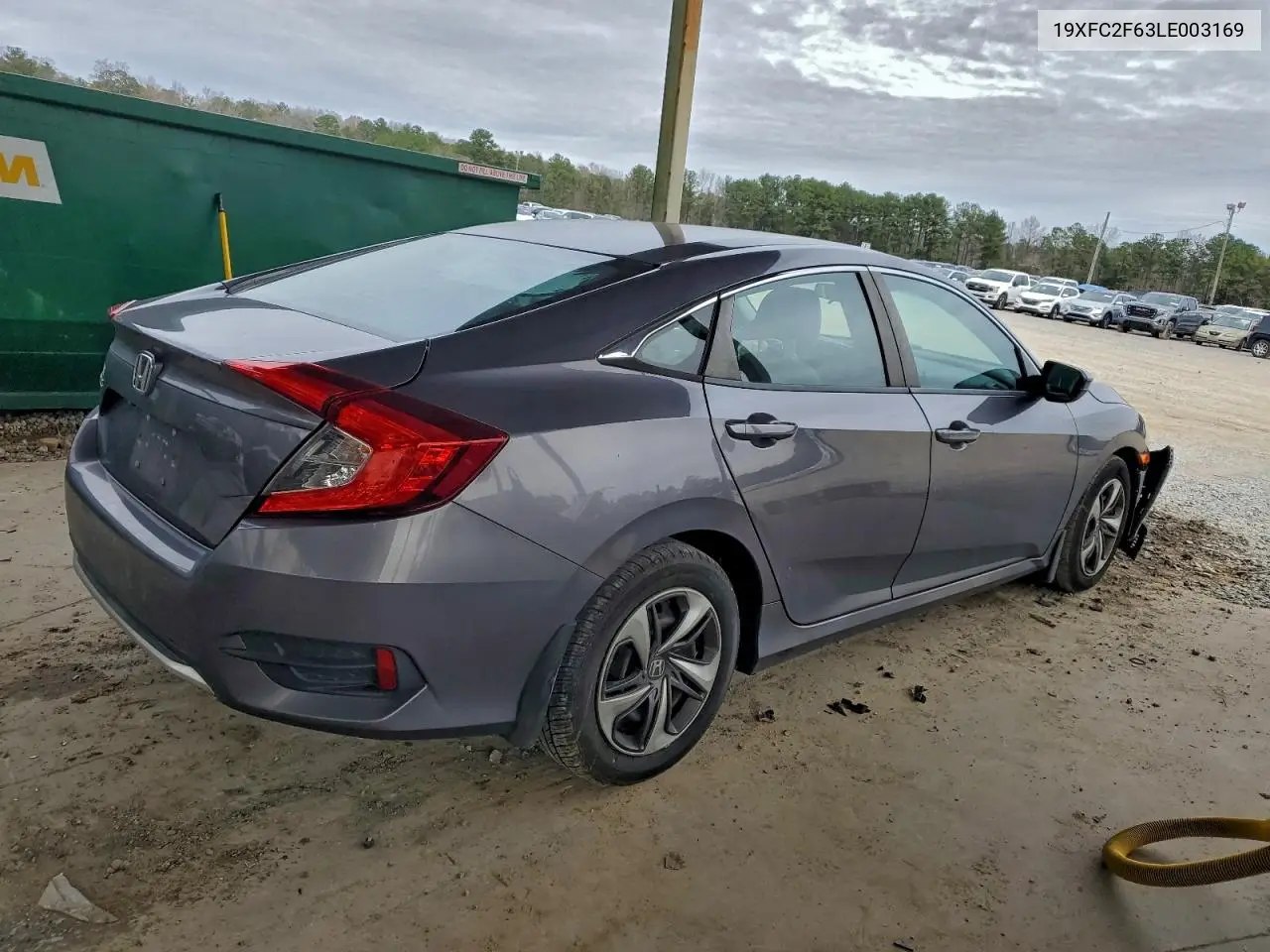 19XFC2F63LE003169 2020 Honda Civic Lx