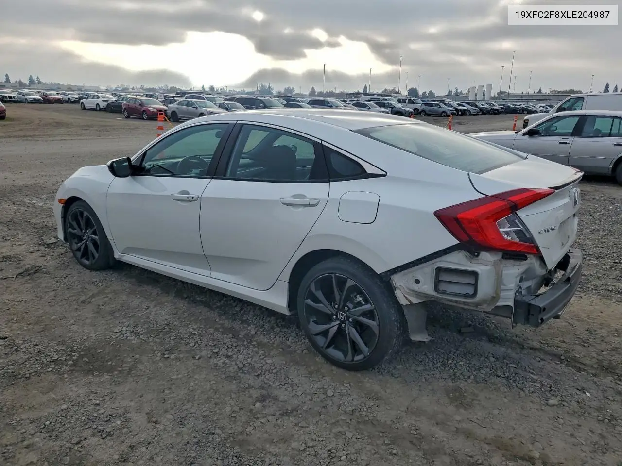 19XFC2F8XLE204987 2020 Honda Civic Sport