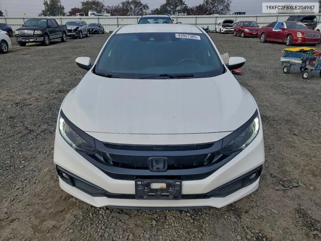 19XFC2F8XLE204987 2020 Honda Civic Sport