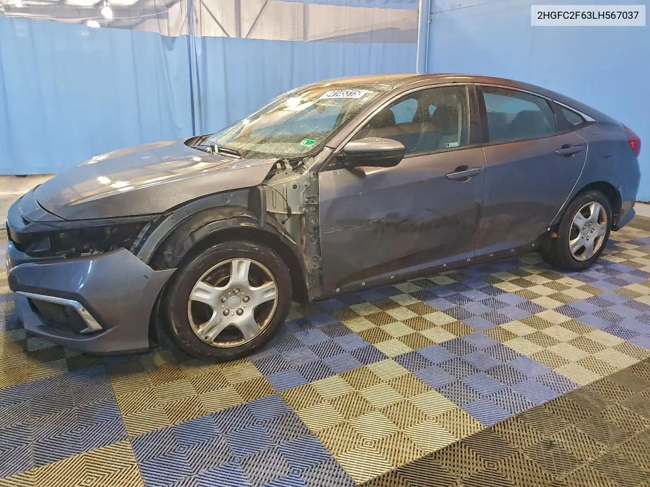 2HGFC2F63LH567037 2020 Honda Civic Lx