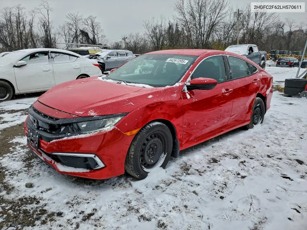 2HGFC2F62LH570611 2020 Honda Civic Lx