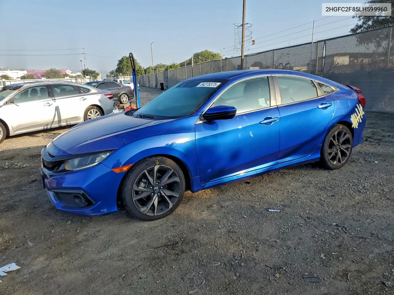 2HGFC2F85LH599960 2020 Honda Civic Sport