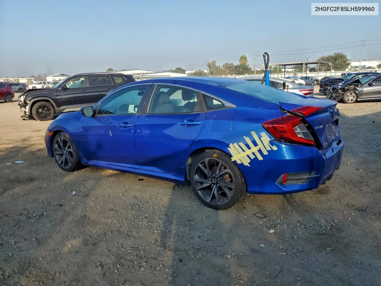 2HGFC2F85LH599960 2020 Honda Civic Sport