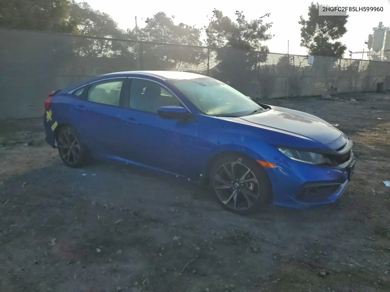2HGFC2F85LH599960 2020 Honda Civic Sport