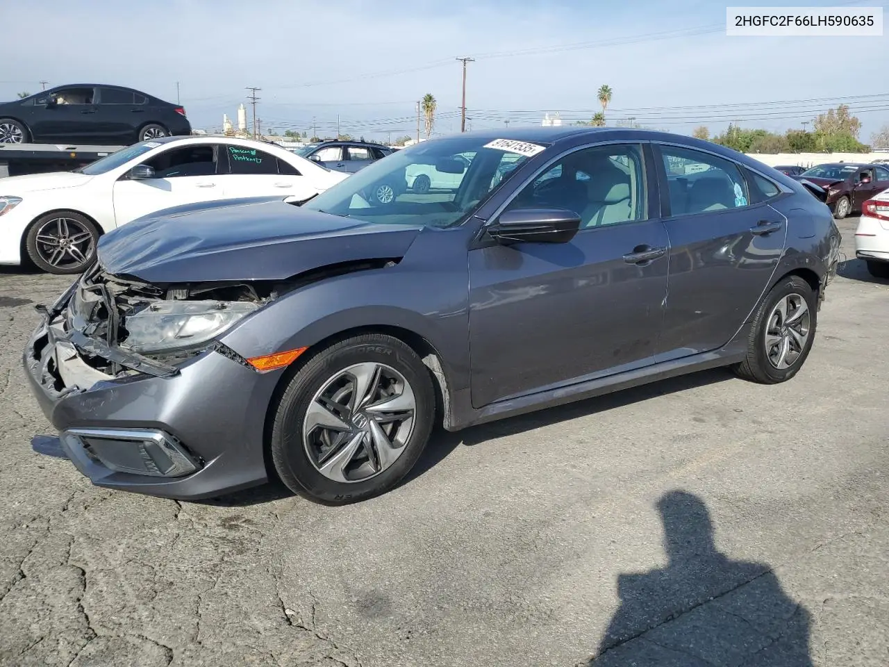 2HGFC2F66LH590635 2020 Honda Civic Lx