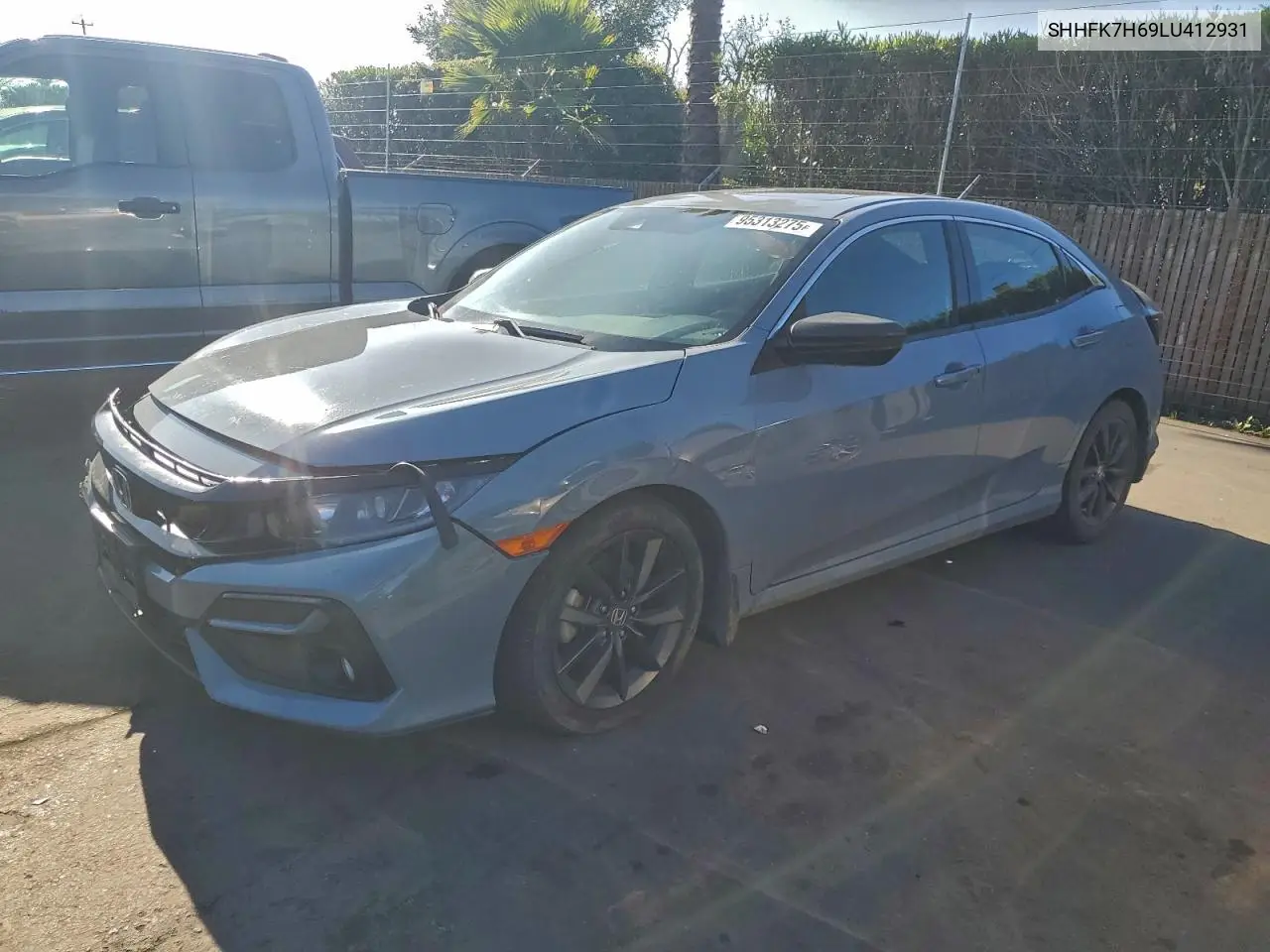 SHHFK7H69LU412931 2020 Honda Civic Ex