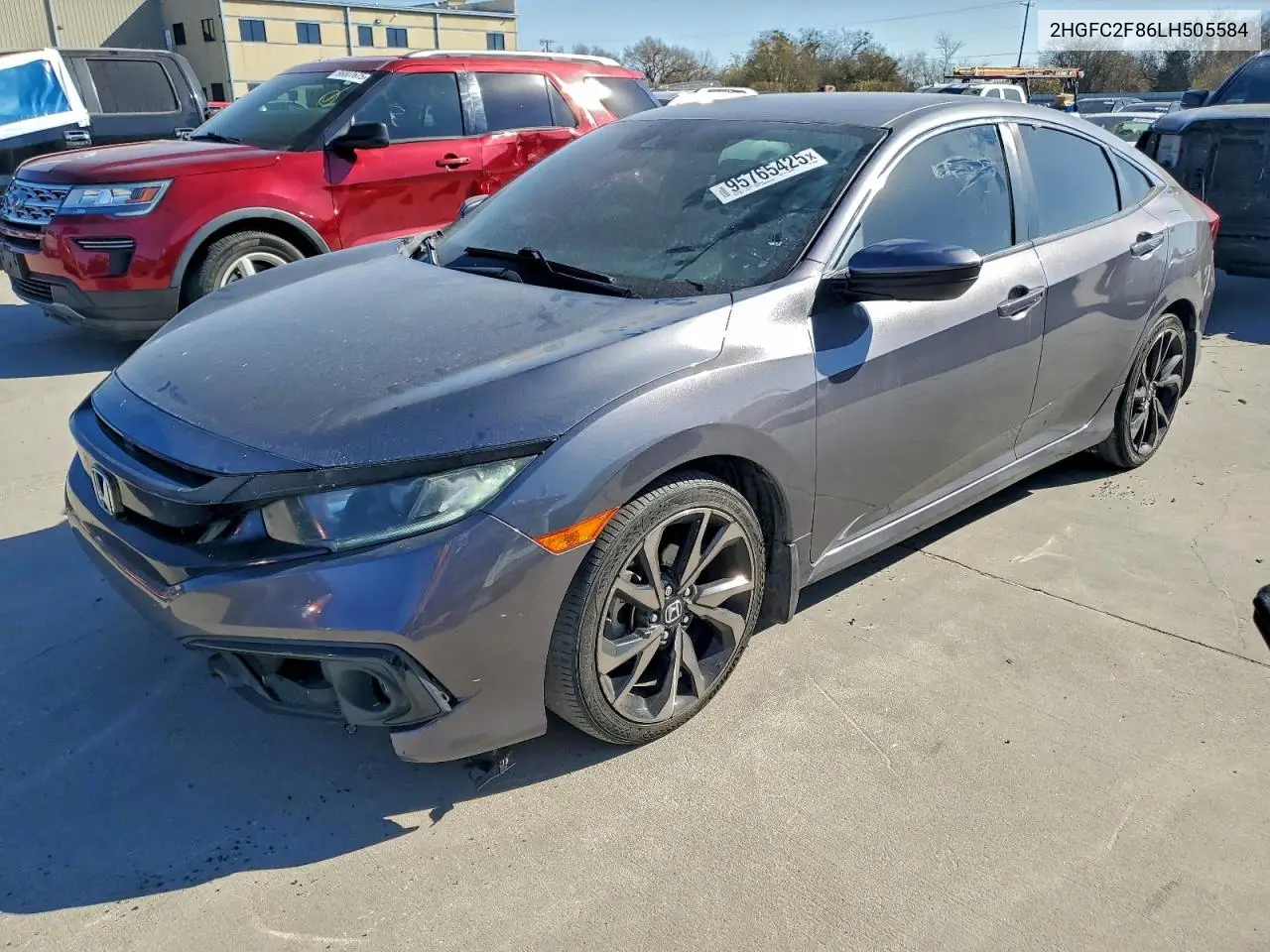2HGFC2F86LH505584 2020 Honda Civic Sport