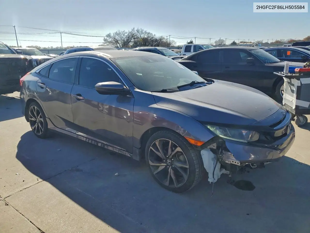2HGFC2F86LH505584 2020 Honda Civic Sport