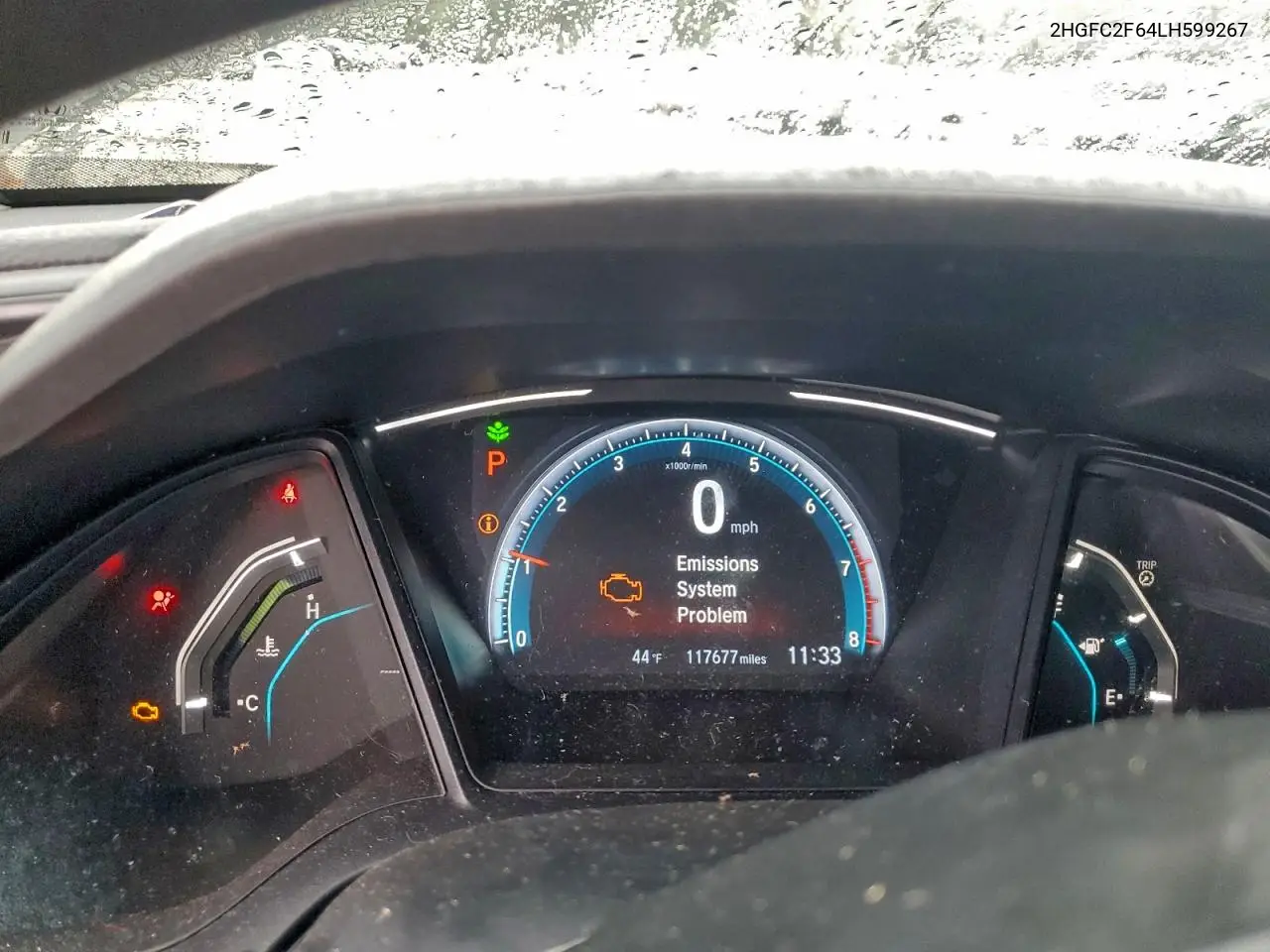 2HGFC2F64LH599267 2020 Honda Civic Lx
