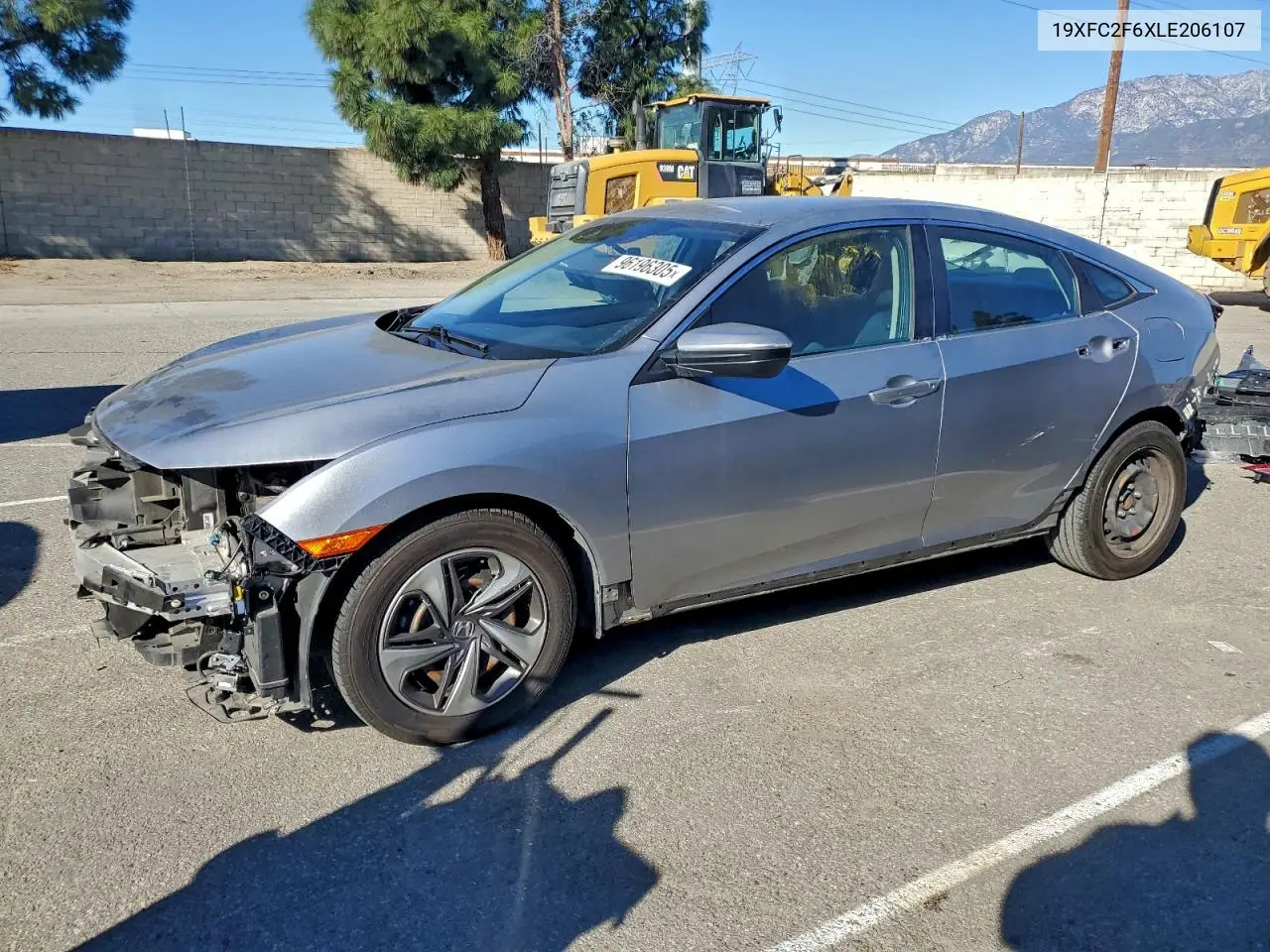 19XFC2F6XLE206107 2020 Honda Civic Lx