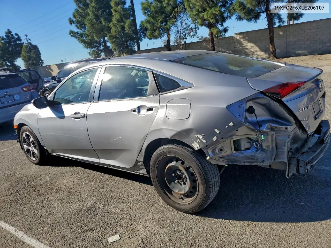19XFC2F6XLE206107 2020 Honda Civic Lx