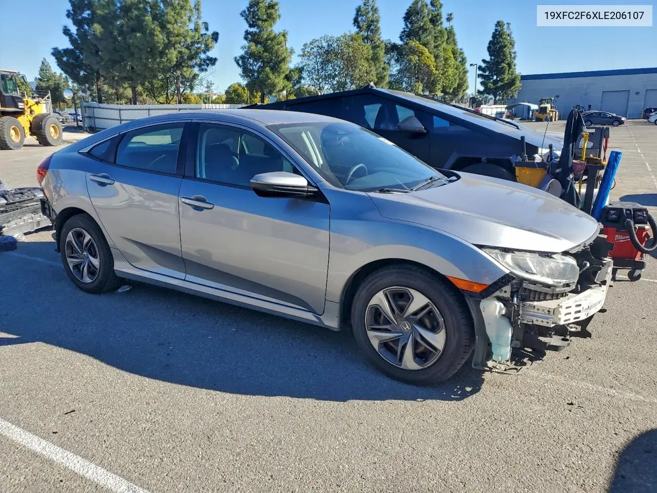 19XFC2F6XLE206107 2020 Honda Civic Lx