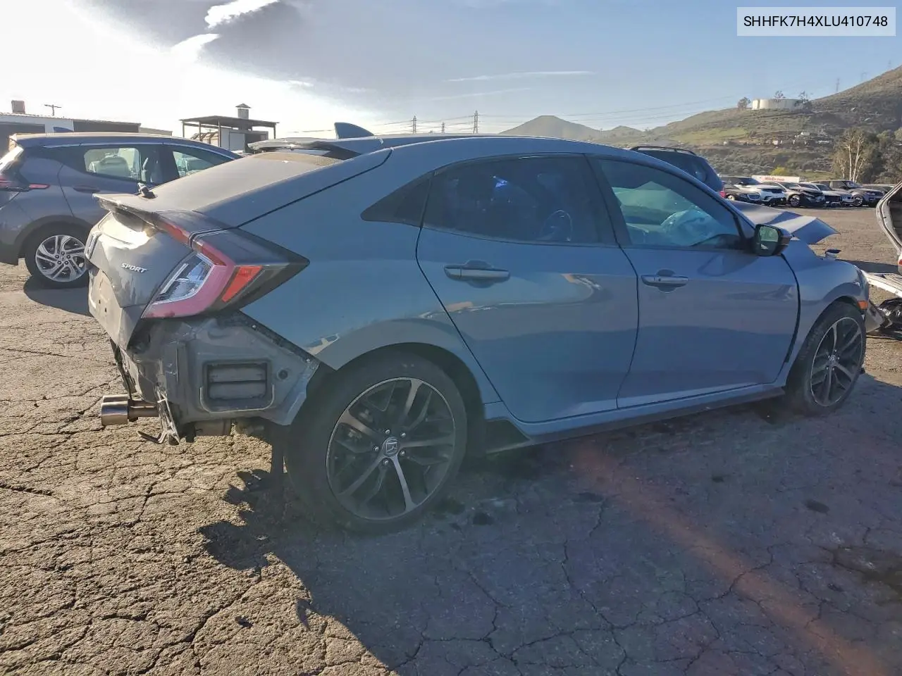 SHHFK7H4XLU410748 2020 Honda Civic Sport