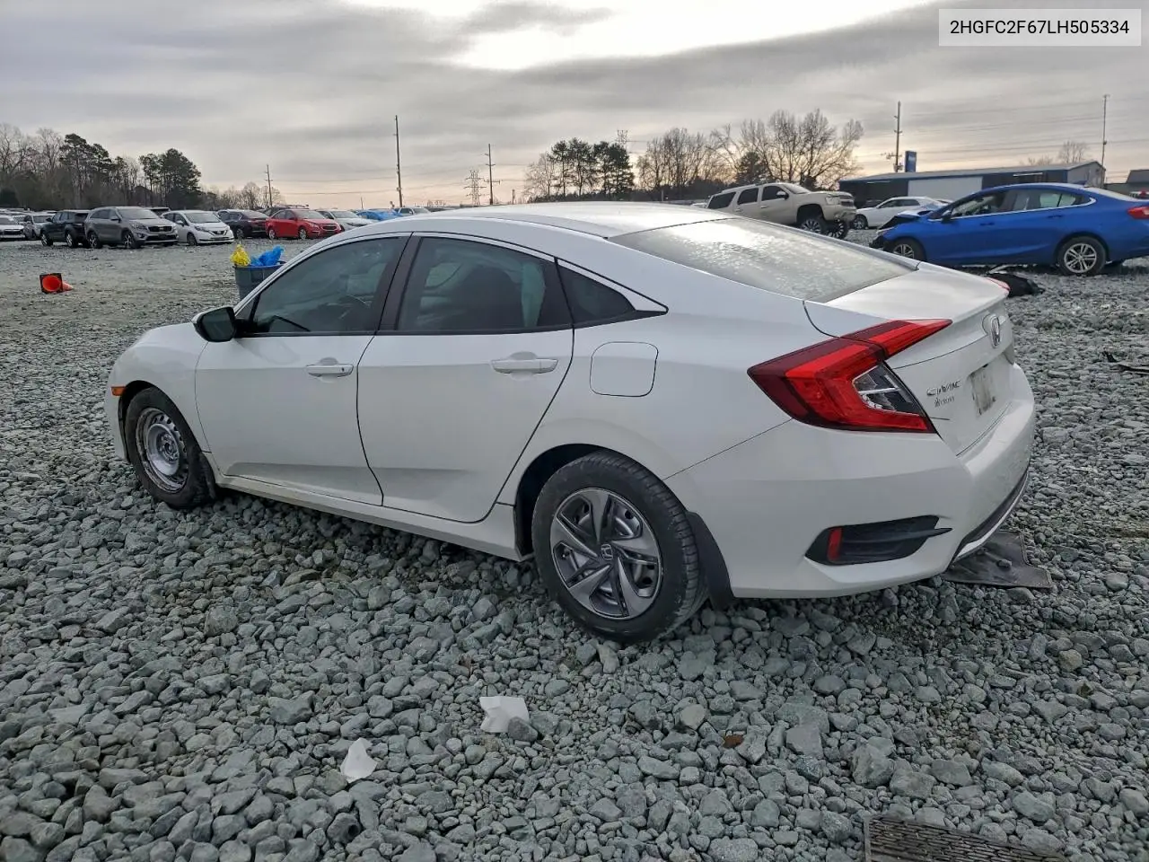 2HGFC2F67LH505334 2020 Honda Civic Lx